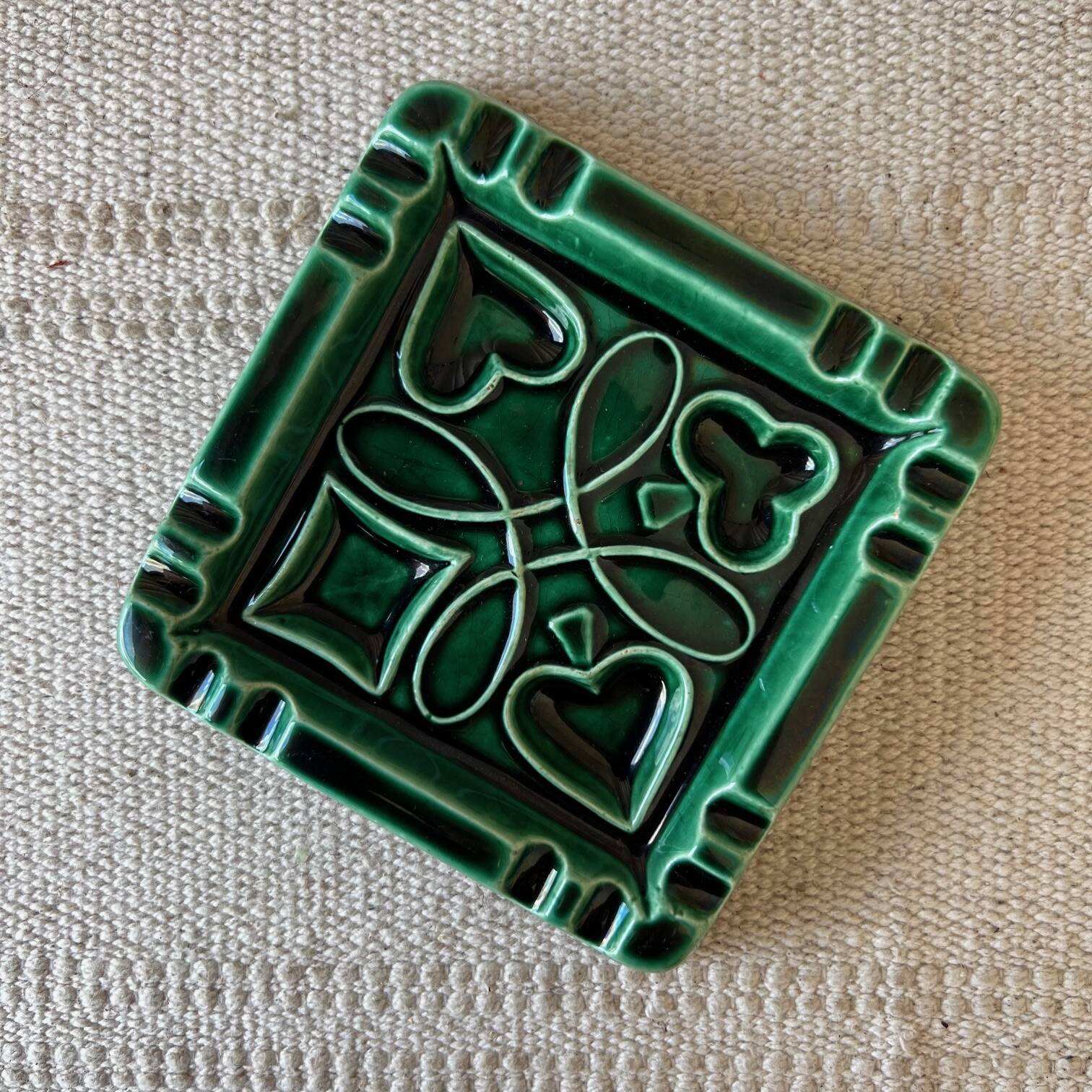 Art deco ceramic ashtray
