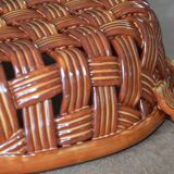 Vintage woven fruit bowl