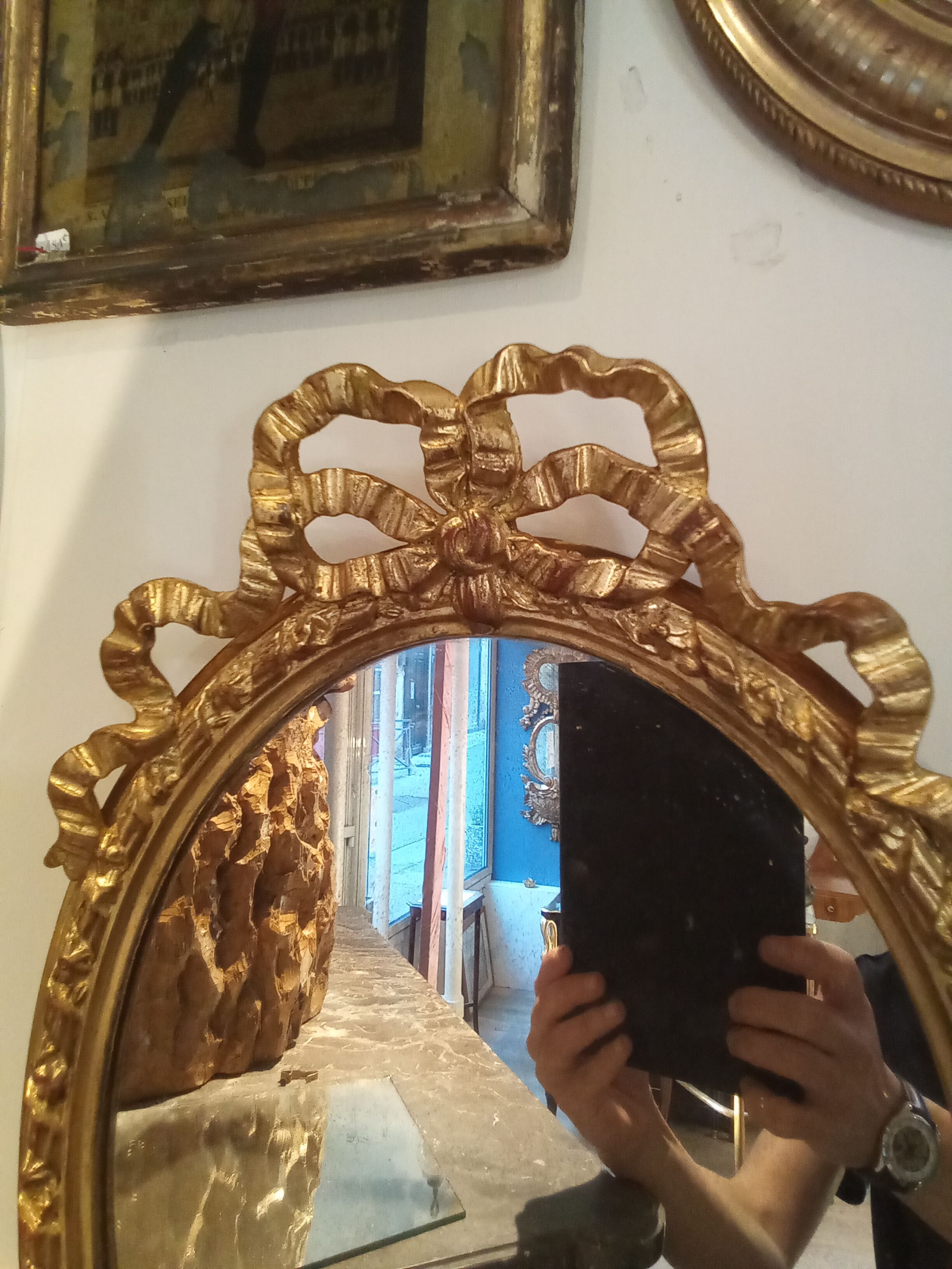 Paire de miroir Louis XVI 50X35cm