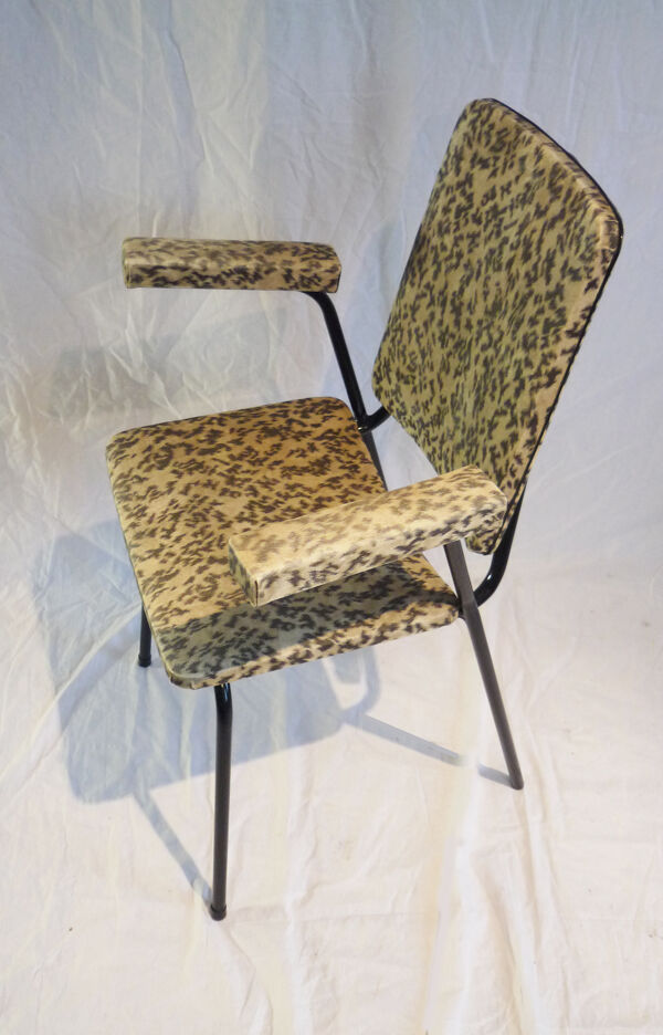 Set de 2 petits fauteuils noir et blanc