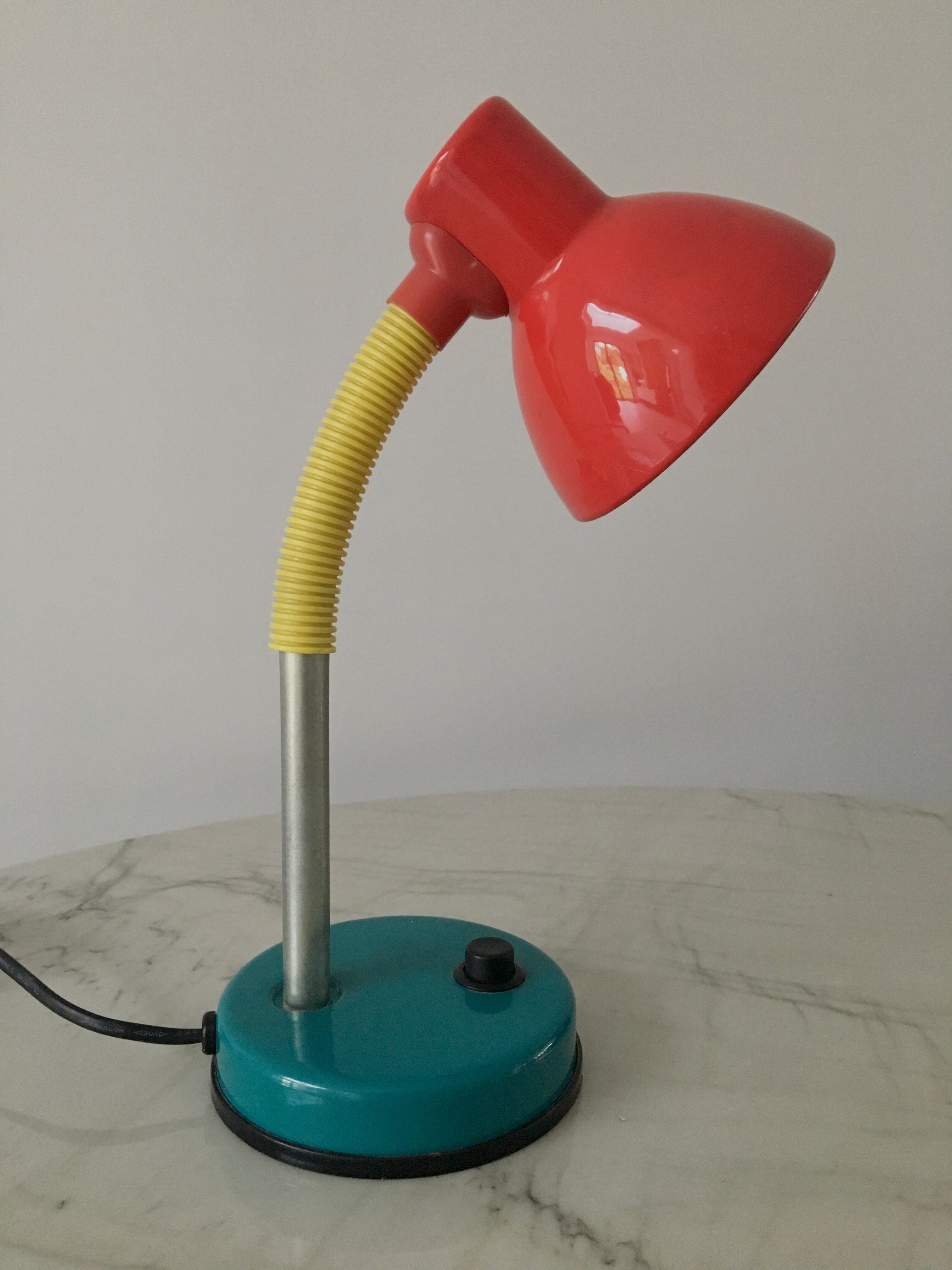 Vintage articulated lamp Memphis style