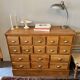 16 drawer counter in solid oak