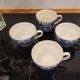 4 English porcelain cups