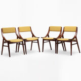 Set of 4 skoczek chairs from the 1960s.