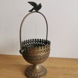 Silver metal pot cover
