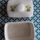 Old earthenware butter dish Secla Portugal