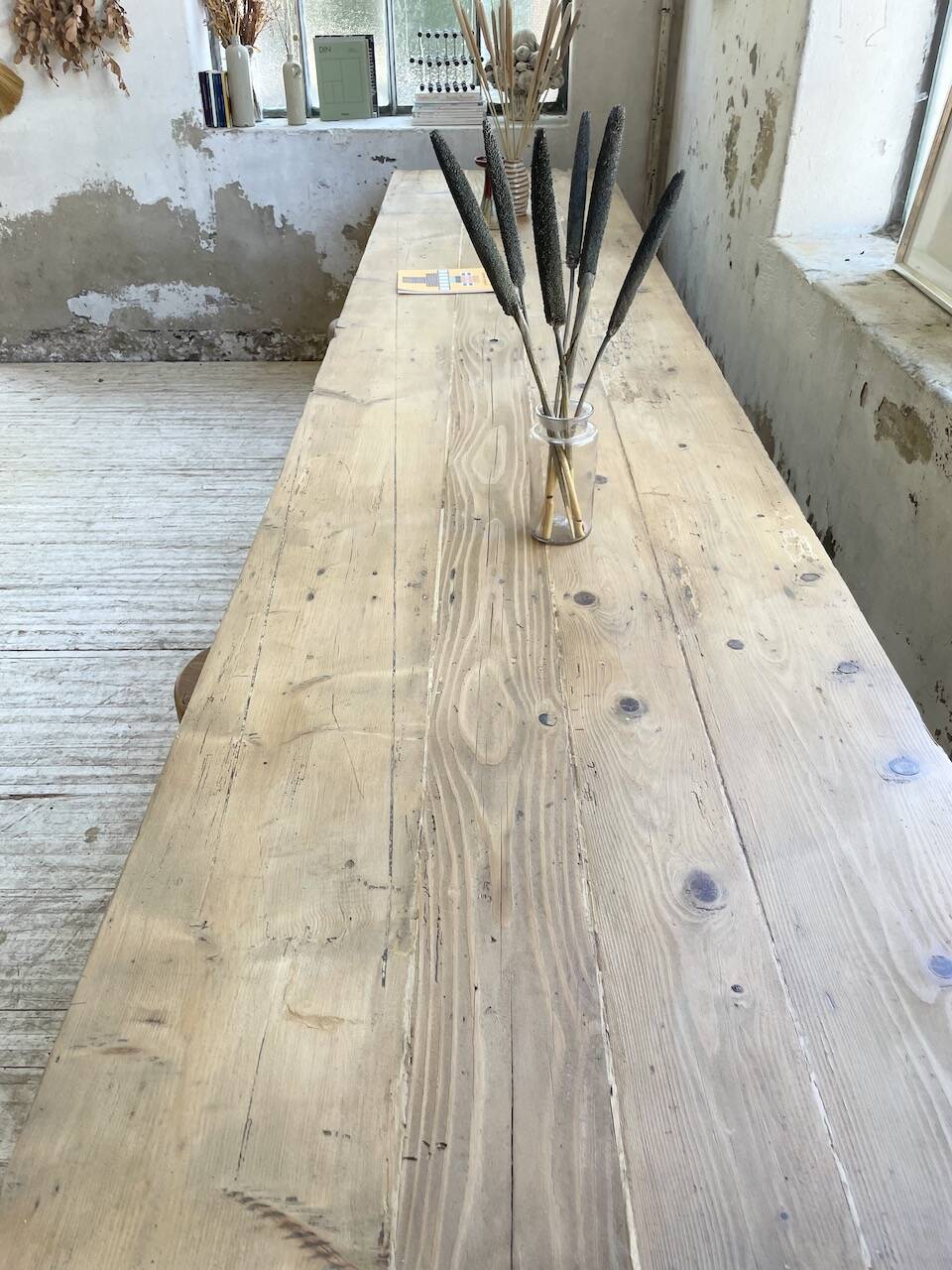 4m XXL pine and oak farmhouse table