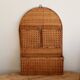 Étagère murale vintage rotin 3 compartiments - Rangement mural