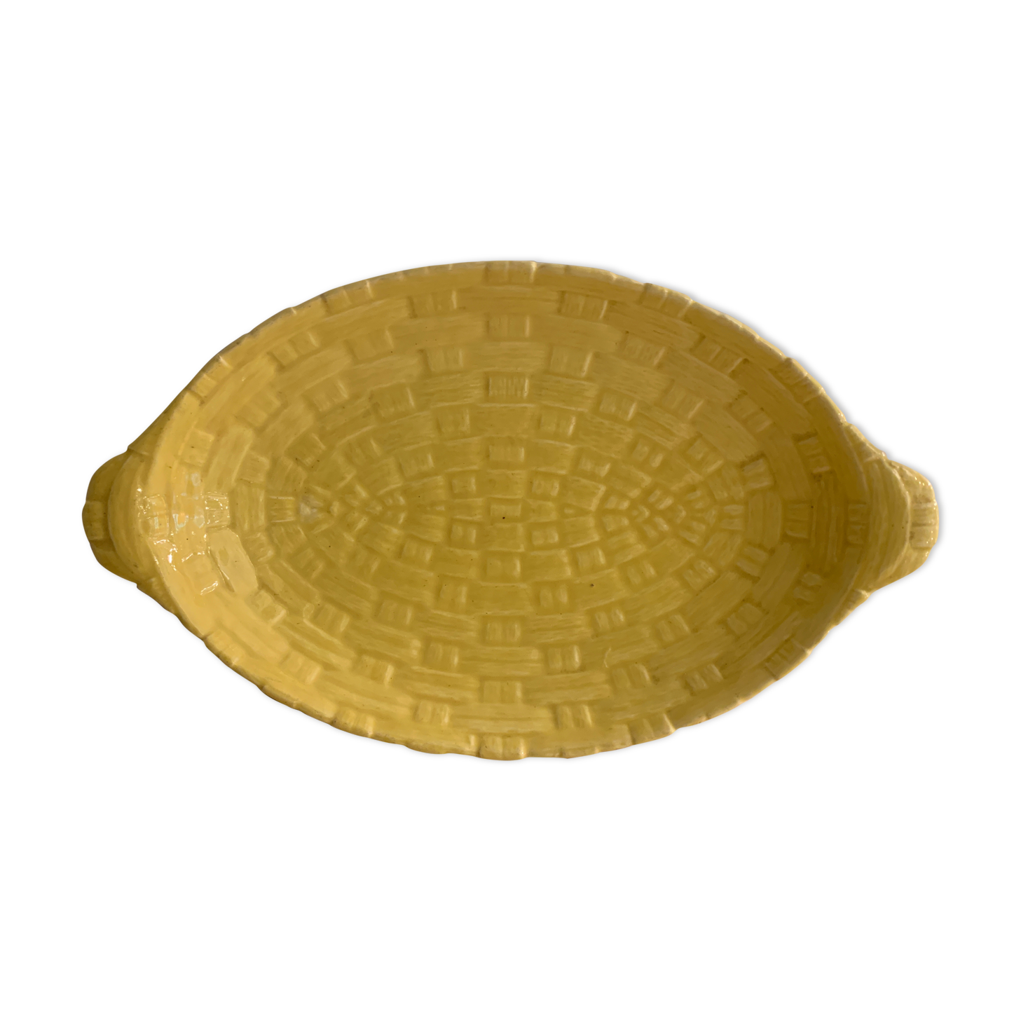 Digoin enamelled ceramic lemon fruit cup