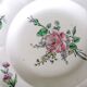 Rose plates Lunéville Keller & Guérin