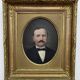 Portrait, oil on canvas of a moustached man,  by Louis Joseph Digout, 19th