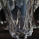 Set de 10 verres à porto apéritif en cristal taillé de st louis modèle lassalle