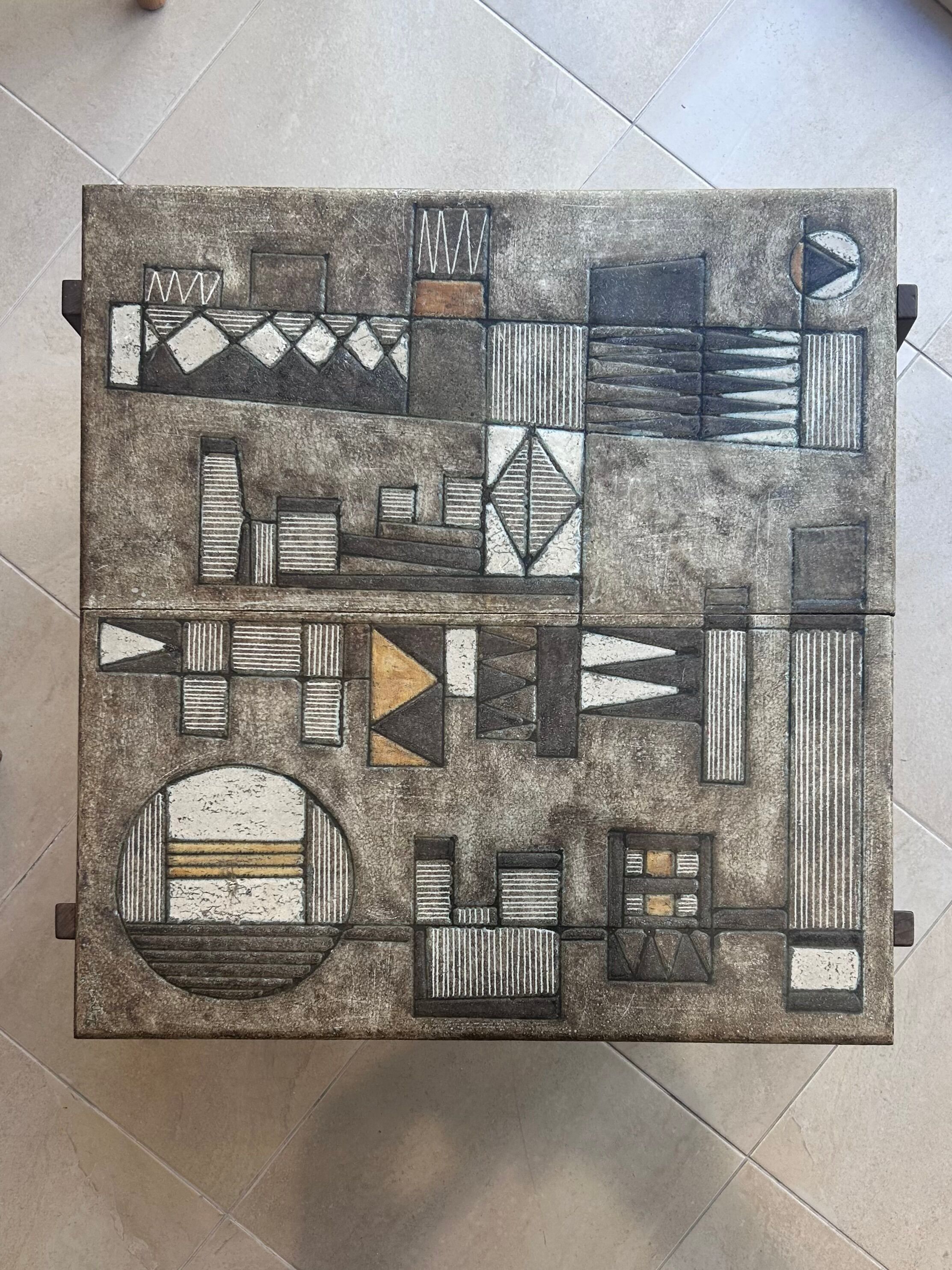 Table Basse « Les 2 potiers » 1965