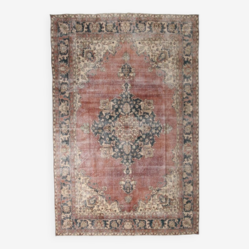 8x11 Madallion 58s Antique Persian Rug, 238x357Cm