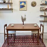 Extendable teak table, Denmark 1960s/1970s, mid-c vntg