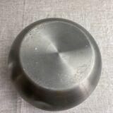 Pear-shaped ice bucket Large format brushed aluminum
