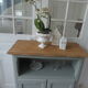 Vintage buffet green of gray, wooden tray