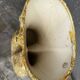 Large Glazed Ceramic Vase with Floral and Fat Lava Decor - Vallauris