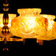 Scandinavian chandelier polished brass