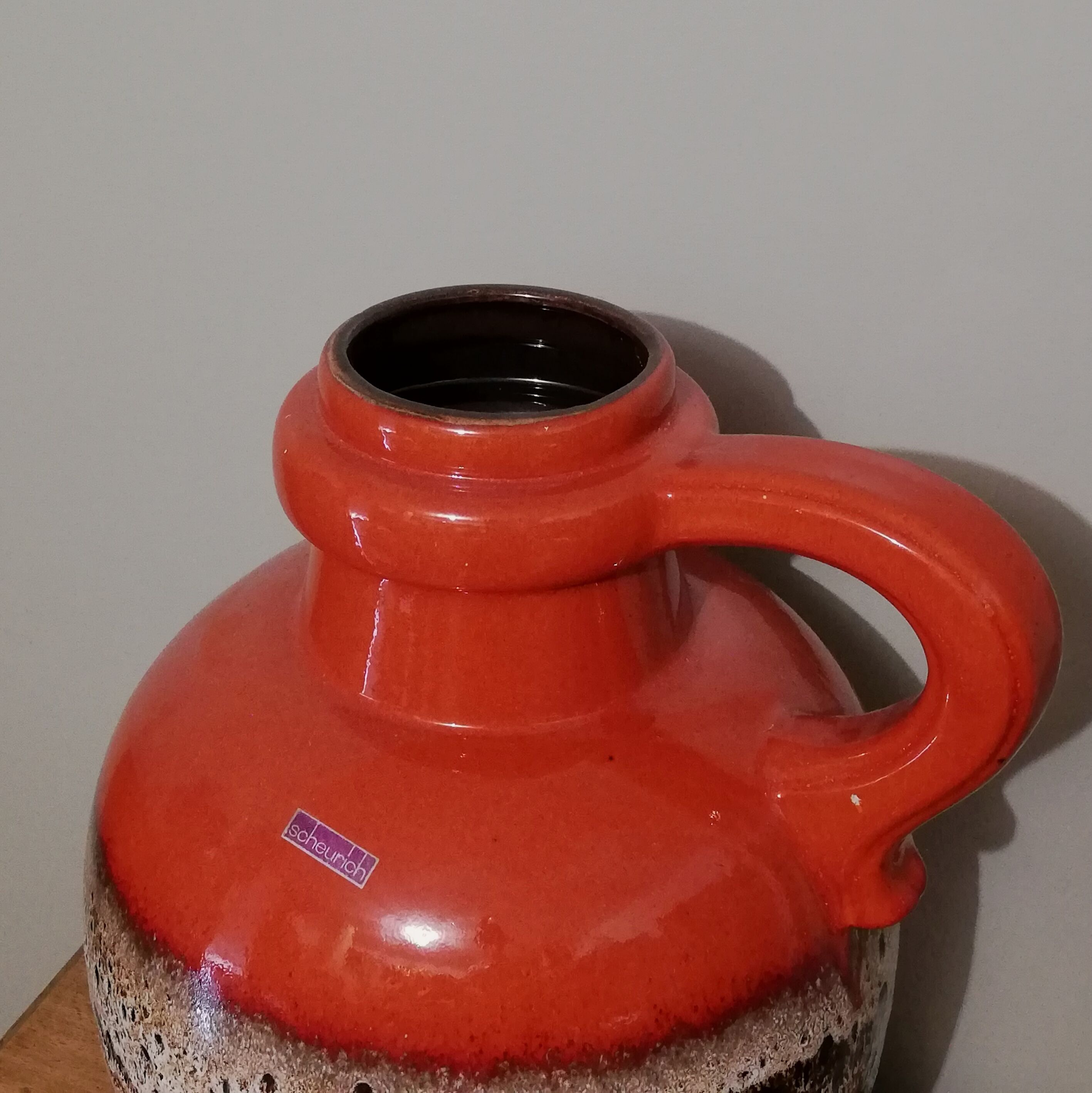 German vase Scheurich fat lava and ceramics