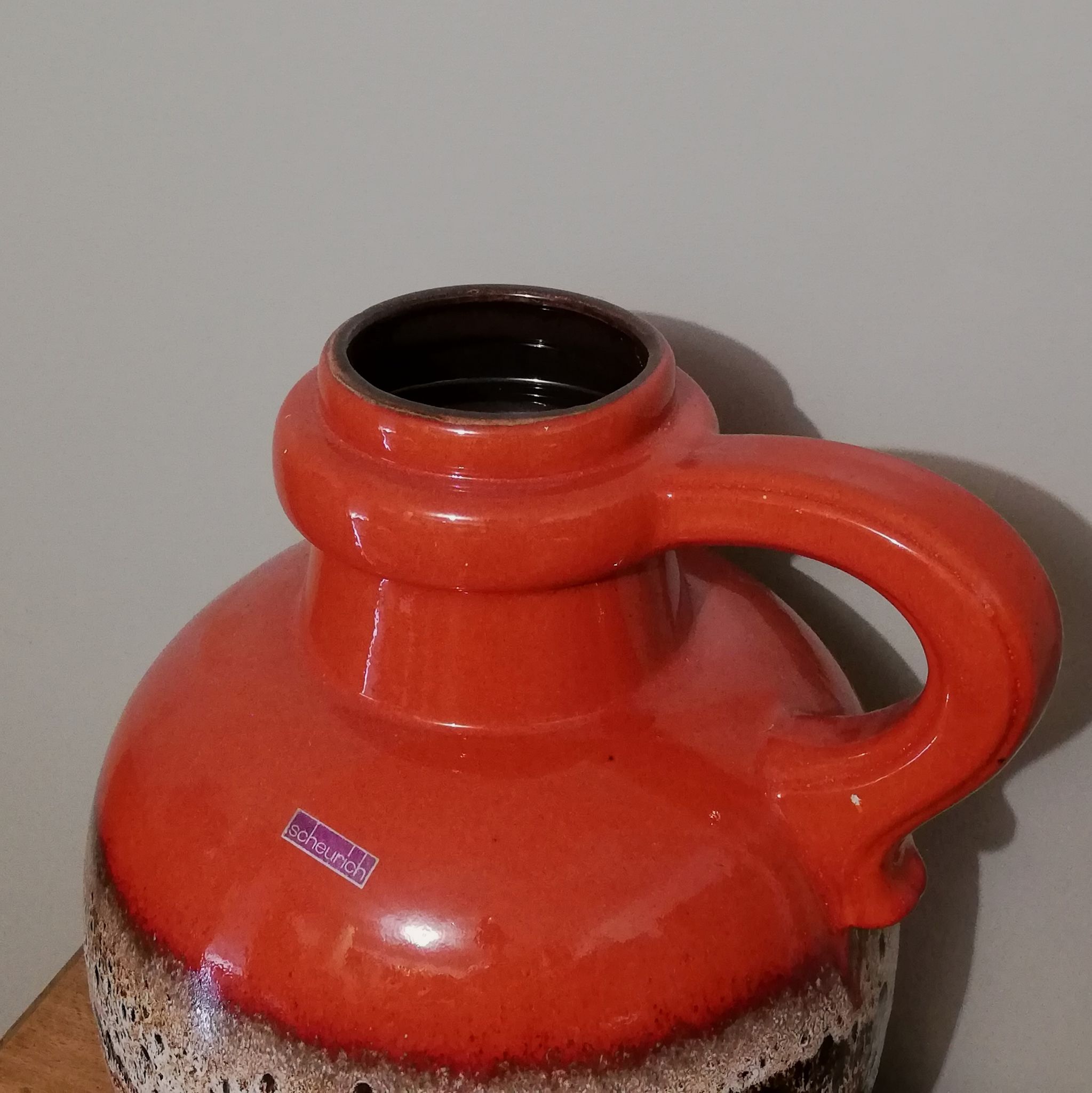 German vase Scheurich fat lava and ceramics