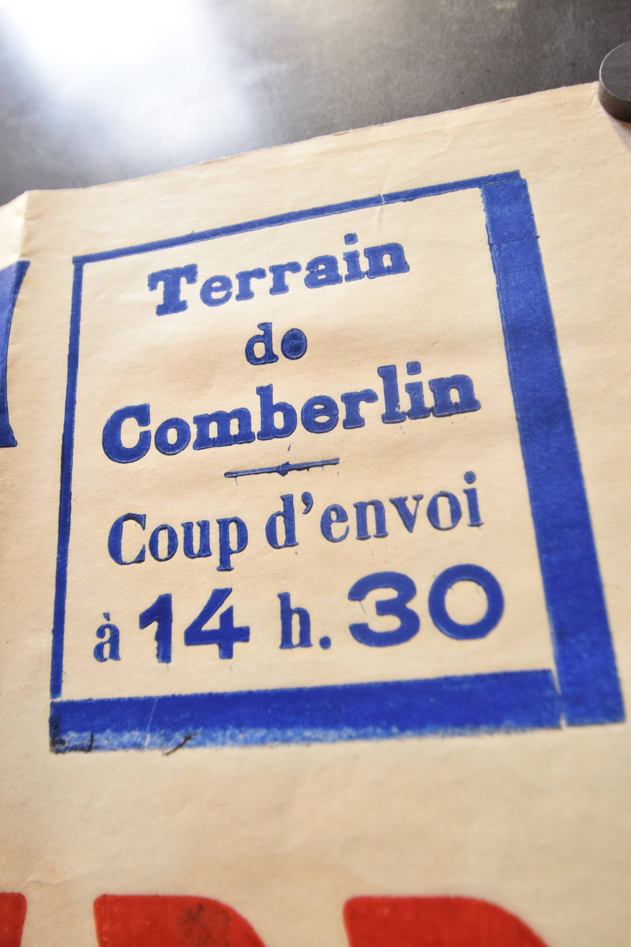 "Rugby Match" poster, City of Langon 1930