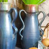Duo of Flemish pottery of Charles and Auguste Maes early twentieth century
