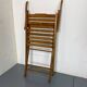 Vintage scandinavian oak campaign folding chair, 1920s