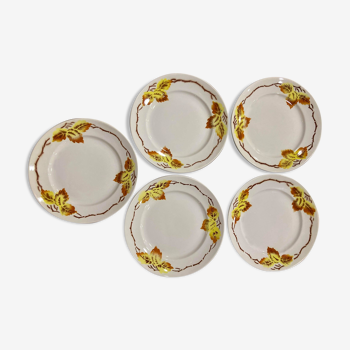 Set of 5 plates Moulin des Loups