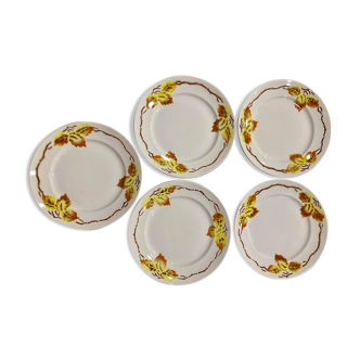 Set of 5 plates Moulin des Loups