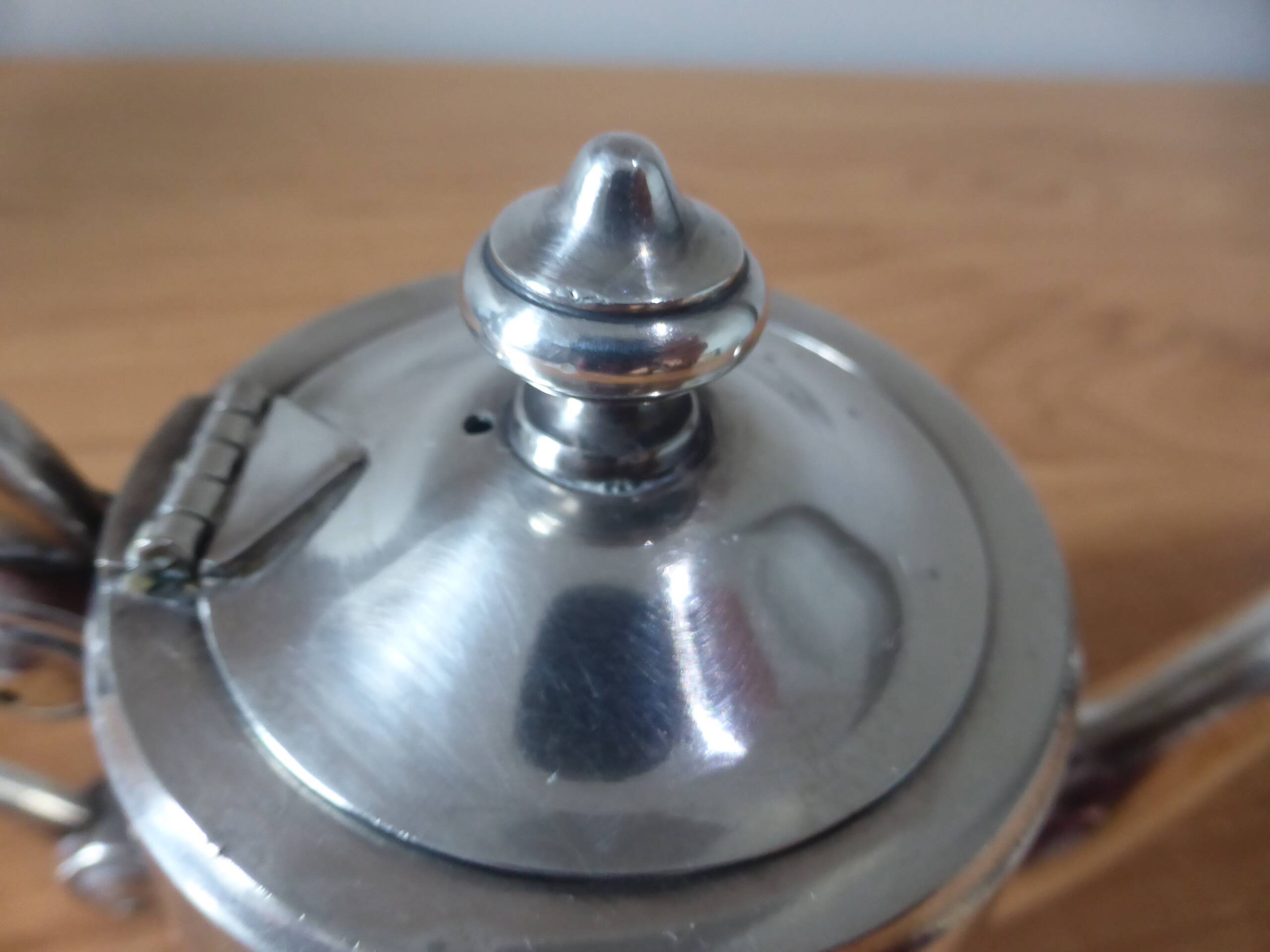 Silver-plated metal teapot Maison Arthaud vintage 240540