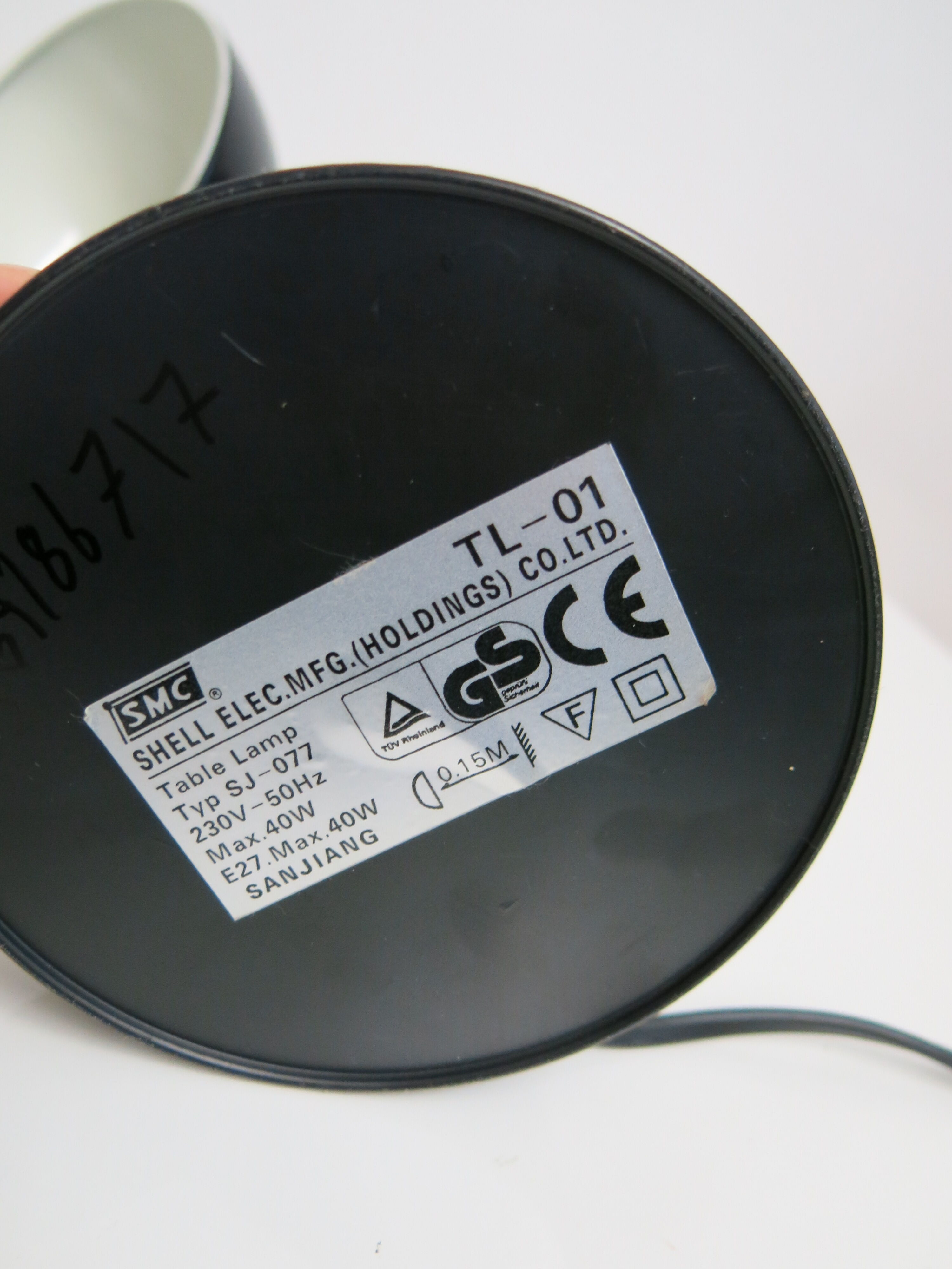 Vintage black desk lamp