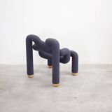Varier Ekstrem Lounge Chair by Terje Ekstrøm (Dark Blue Grey)