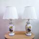 Paire de lampes de table en porcelaine Véritable Revol France