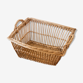 Wicker rectangle panière