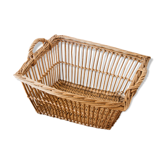 Wicker rectangle panière