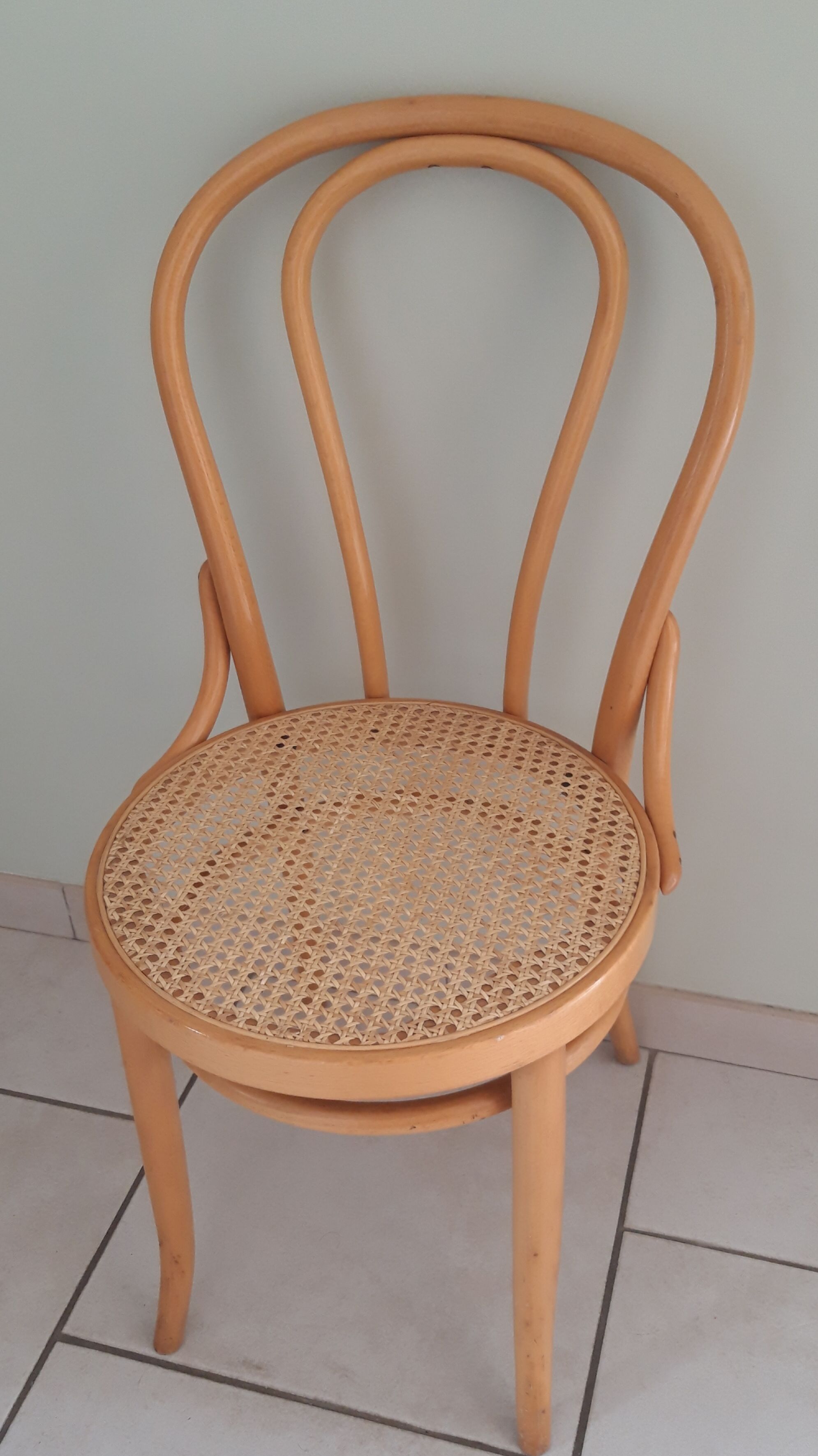 Duo of bistro chairs