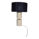 Travertine living room lamp by Philippe Barbier 1970
