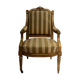 Queen's chair in gilded wood Louis XVI style