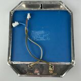 60s 70s wall lamp wall light glass & metal vintage space age design