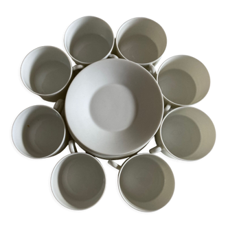 Set of 8 lunches Haviland 1960