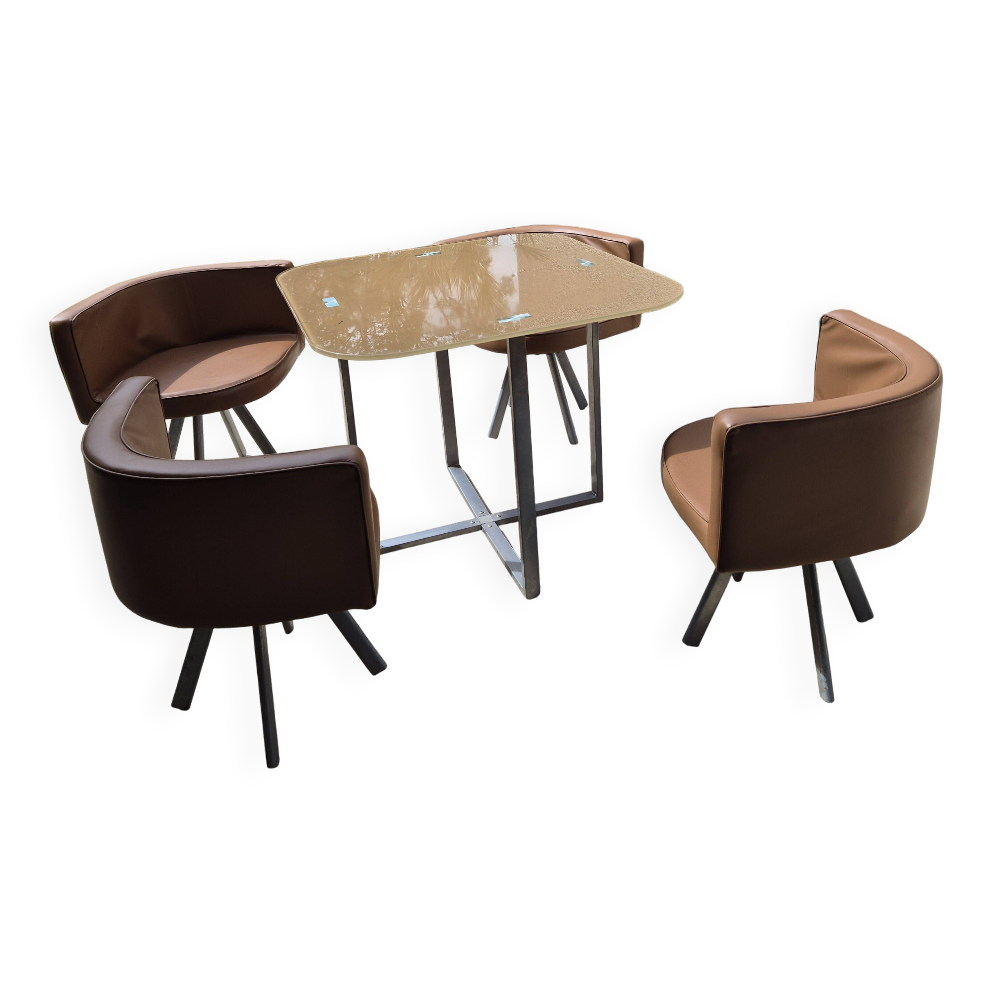 Vintage mosaic table and chairs