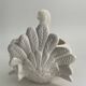 Grand cache pot céramique blanche vintage Pigeon