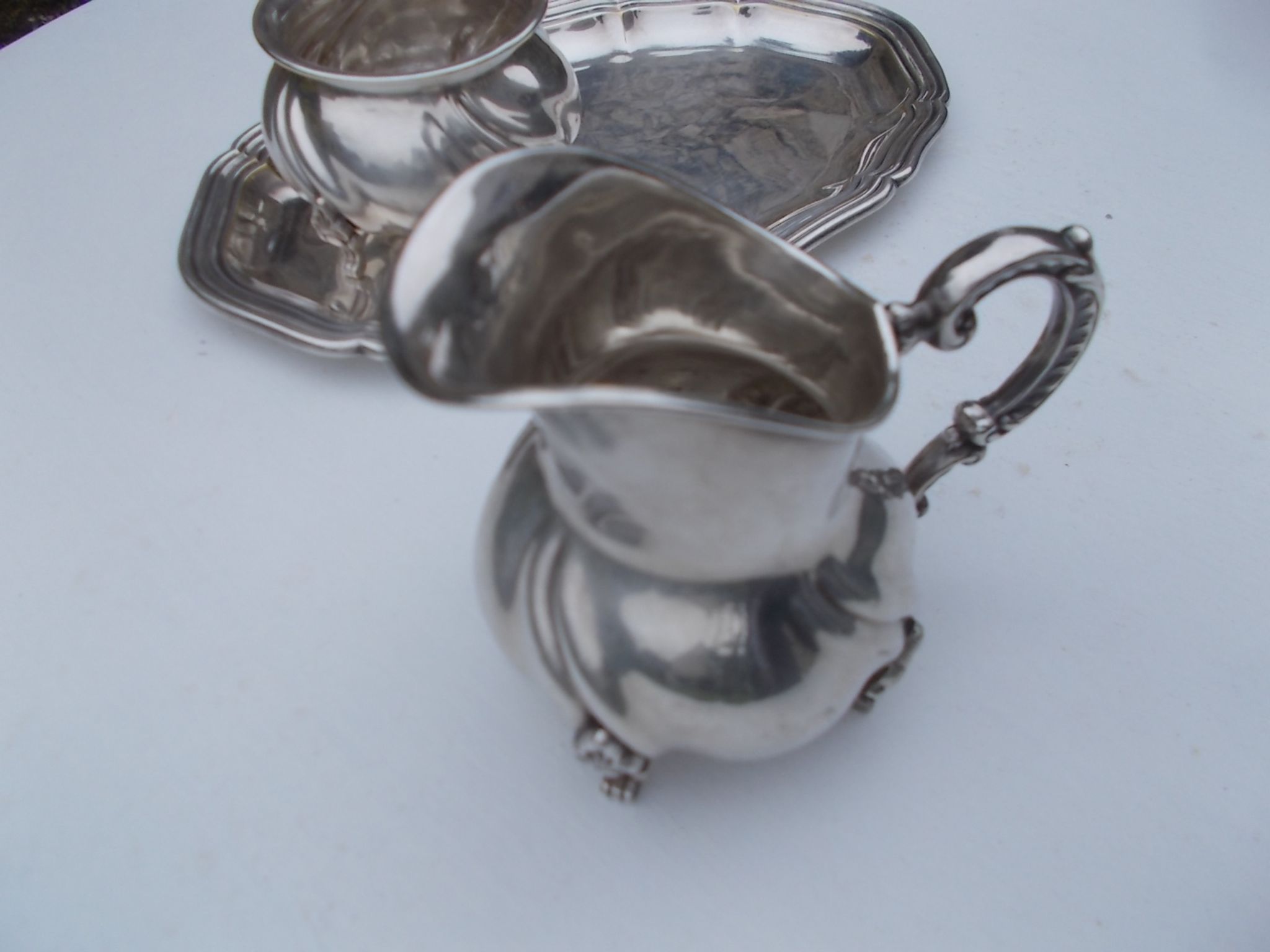 Ensemble de 3 pièces en métal argenté Versilbert