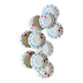Lot de 10 assiettes creuses vintage de Digoin