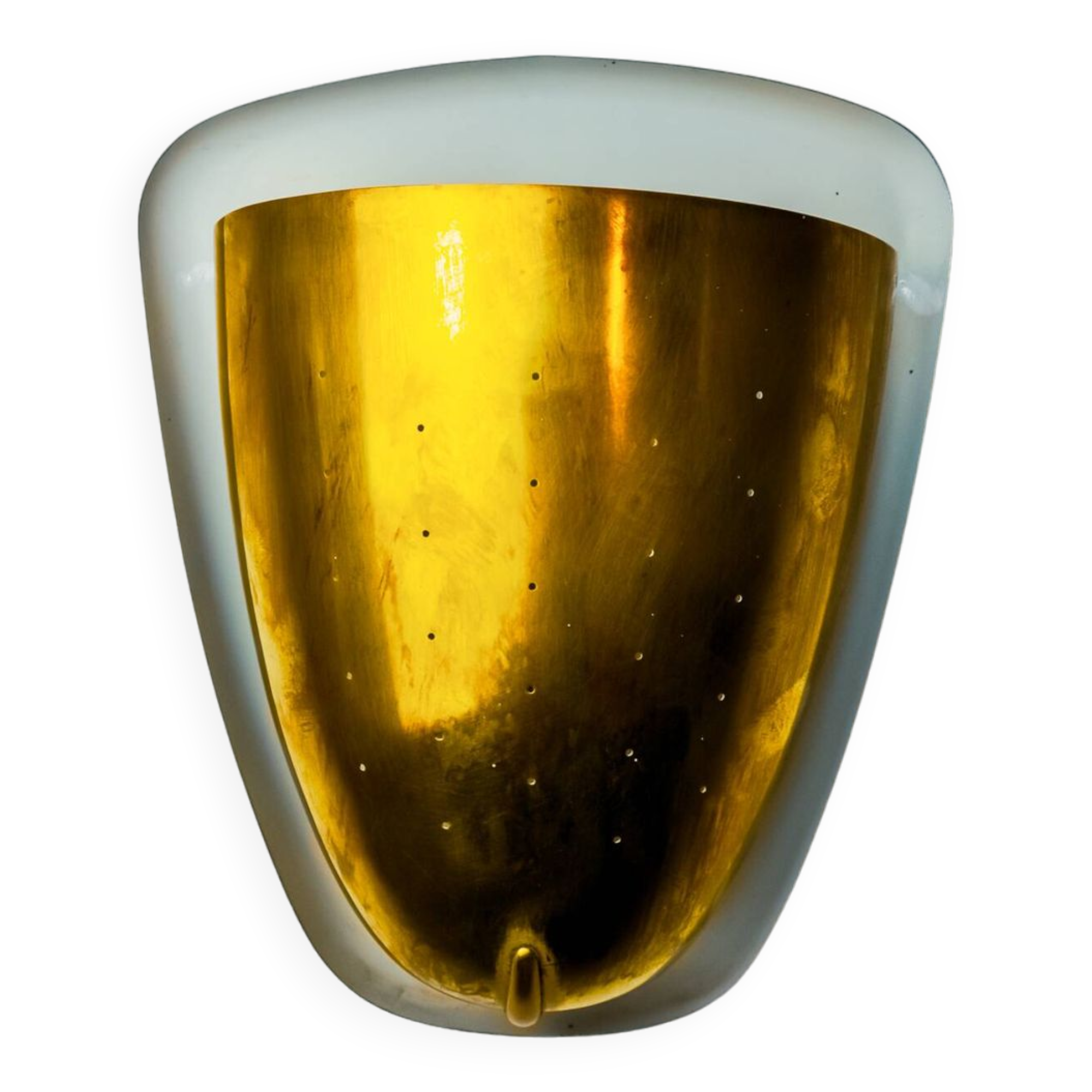 Regency brass wall light, Italy, 1970