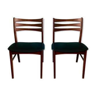 Paire de chaises signées Faldsled, Danemark 1970