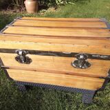 Trunk in fir of the vosges late 19th completely renovated