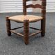 Chaise basse paillée