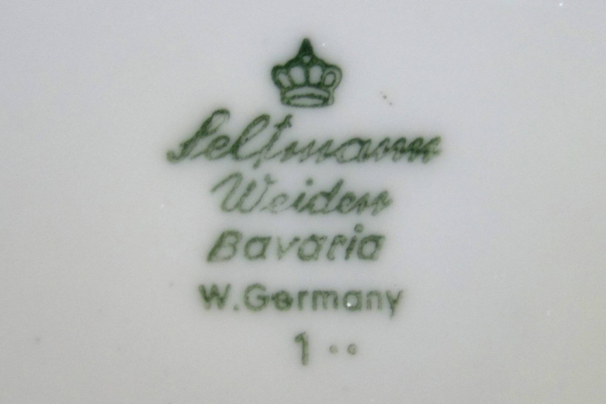 8 dessert plates Seltmann Weiden West Germany 70s
